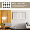 thumbnail image 4 of RUNROTOO 8Pcs LED Light Adapter B15 to E12 Base Converter Easy Installation Black Lamp Converter, 4 of 8