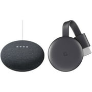 Google Nest Mini Wireless Speaker Bundle (Chromecast Charcoal)