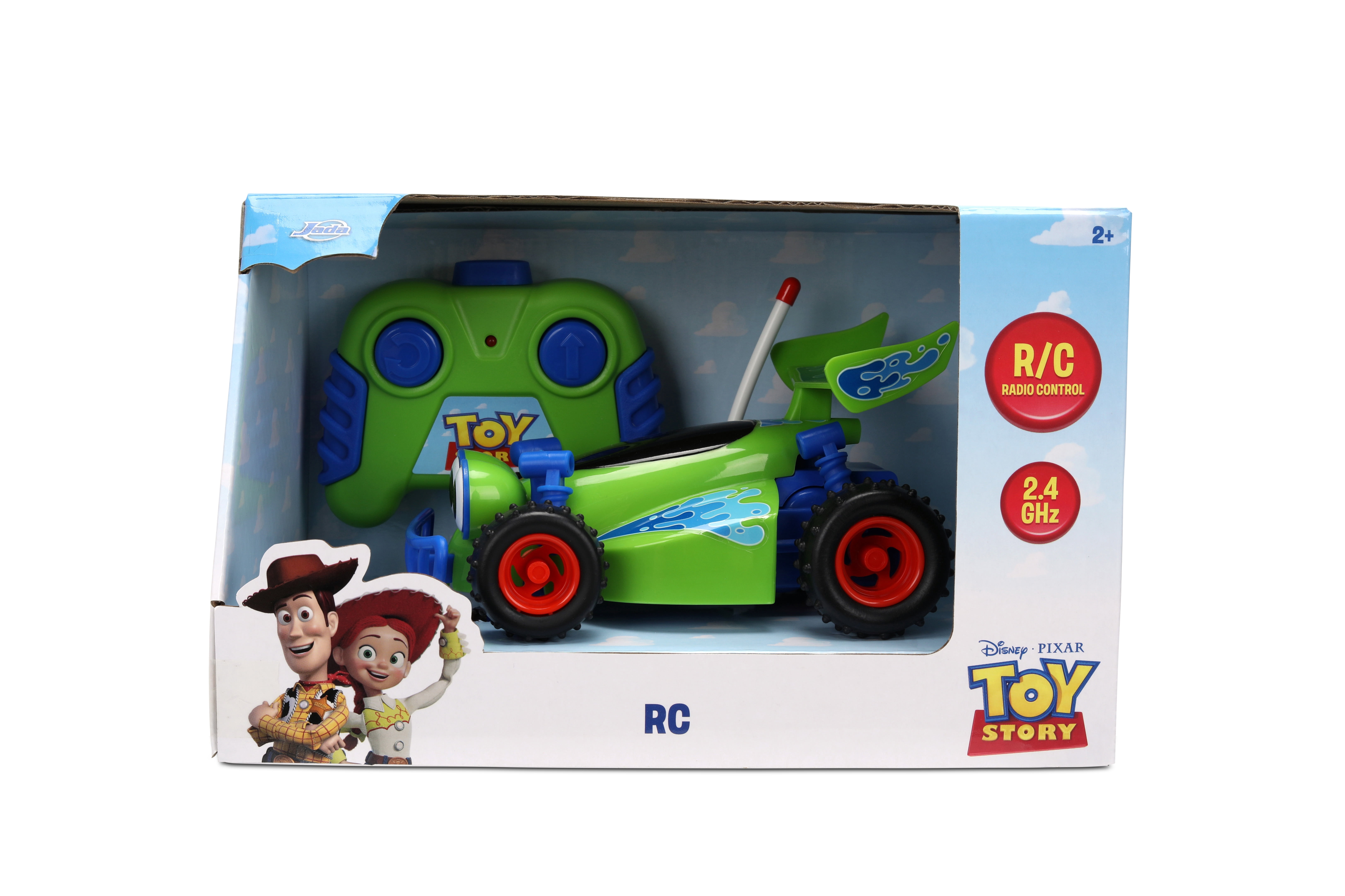 Jada Toys 1:32 RC Toy Story RC Buggy – Simple Function Remote Control Car for Kids with 5.5" Body and Movie-Inspired Design – No Figure Included