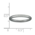 thumbnail image 5 of 925 Sterling Silver Stackable Expressions Rhodium Satin Ring Size: 7; for Adults and Teens; for Women and Men, 5 of 5