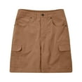 thumbnail image 1 of Timegard Summer Shorts for Women Plus Size Elastic High Waisted Drawstring Solid Color Casual Shorts, 1 of 5