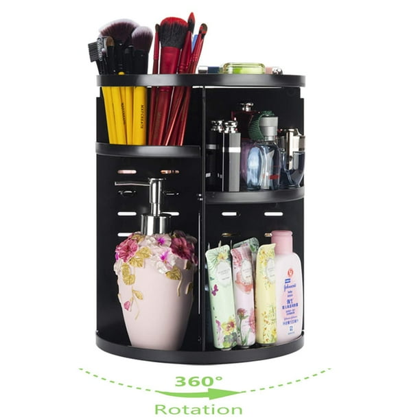 360 Rotating Makeup Organizer, Spinning Bathroom Organizer Countertop