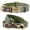 Collar+Leash set—Green, variant on Didog Soft Leather Personalized Dog Collar and Leash set Custom Engraved Nameplate for Small/Large Dogs