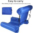 thumbnail image 3 of Hamaca para piscina, reclinable flotante, silla de piscina inflable, hamaca flotante plegable para agua, hamaca flotante reclinable para adultos, azul (100x120cm), 3 of 5