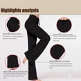 thumbnail image 3 of Womens Wide Leg Yoga Pants High Waisted Slim Fit Workout Leggings Stretchy Casual Yoga Sweatpants Lounge Pants Ladies Comfy Plus Size 2026 Trendy Outfits Lightweight Cute Fashion Dressy Clothes Black, 3 of 3