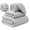 Gray, variant on Bath Sheets Extra Large Bath Towels Set of 3 for Adults Soft Quick Dry Lightweight Lint Free Absorbent Stripe Microfiber Shower Towels(27.5x55.1" and 13.7×29.5" and 9.8x23.6")