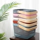 thumbnail image 5 of Organizador de basura Almacenamiento con mango de madera Cesta de utilidad de metal vintage apilable para despensa Armario de cocina Gabinetes de despensa de baño Blanco, 11 Feliz Sencillez, 5 of 5
