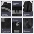 thumbnail image 3 of New York Xpress 25L Lightweight Travel Backpack Water-Resistant Casual Daypack for School, Travel, and Outdoor Activities,Gray,8160, 3 of 7