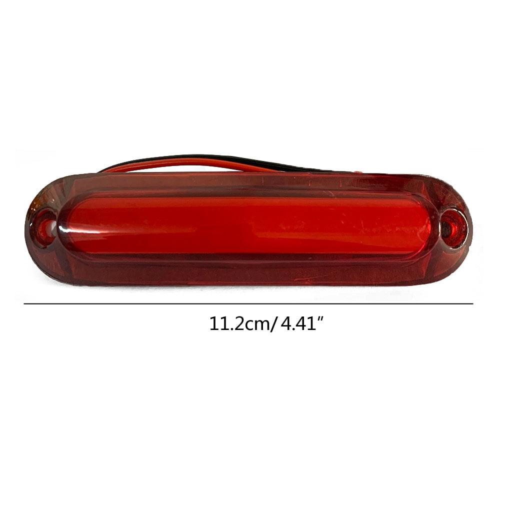 Huhudde 2x 6LED Trailer Truck Tail Light Stop Brake Turn Signal Tail Warning Lamp 12-24V