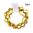 thumbnail image 2 of Hair Rope Wavy Fashion 4PCS Solid Color All-match Hair Ties Hair Band for Women, 2 of 10
