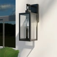 thumbnail image 4 of Jerry Outdoor Wall Lantern Porch Lighting Fixture Wall Sconce - Matte Black Medium, 4 of 5