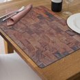 thumbnail image 3 of Set De Table Imprimé Avec Dos En Liège Bois Marron - Lot De 12, 3 of 3