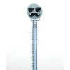 Blue Cool Mustache Pacifier Clip