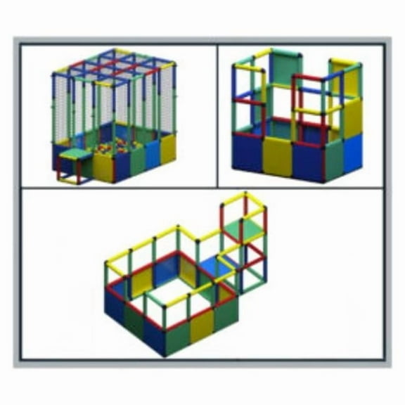 Funphix FPBPS-NET Dive in Ball Pit Set, 414 Piece