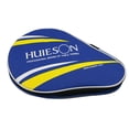 thumbnail image 1 of Double Size Gourd Shape Oxford Cloth Table Tennis Racket Case with Zipper Outer Pouch for 2 Ping Pong Paddle and 3 Balls Blue, 1 of 4