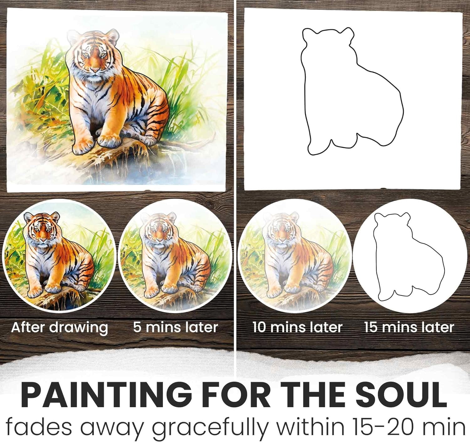 Quokka Dementia Activities for Seniors - Water Painting Alzheimers Products for Elderly - Reusable Activity Kits - Tropics Wildlife Relaxing Set