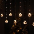 thumbnail image 5 of Light Grey Luz De Cortina De Navidad 8 Modos Luz De Cadena De Ventana Led Para Banquete De Boda, Decoraciones Navideñas Nosotros, 5 of 5