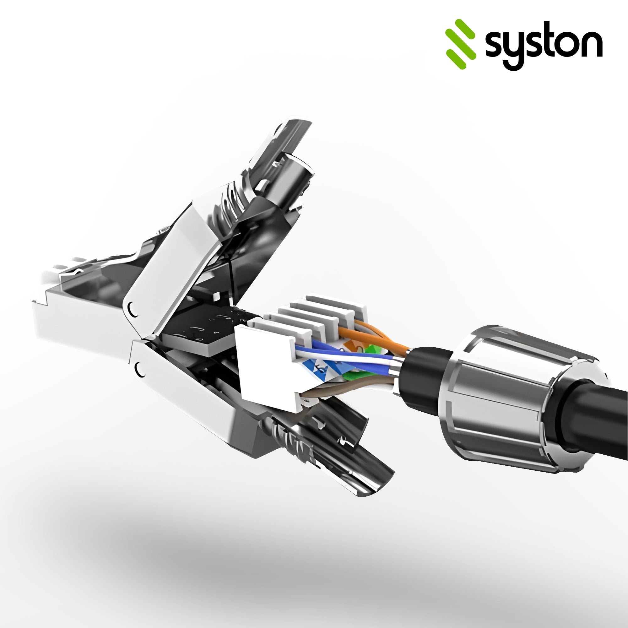 Syston Cable Cat8 Ethernet Bulk Raw Cable 2000MHz 2GHz 40GB 250 ft Solid Bare Copper S/FTP Individual electromagnetic Tinned Copper Braid Shield 22/4 4 Pair 22 AWG CMR FT4 UTP Black Order to Cut