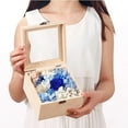 thumbnail image 4 of Vitrina de Almacenamiento Sunnimix de madera para joyería Caja de Regalo de flores, 4 of 7