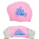 thumbnail image 5 of Gorro de Natación Impermeable con Patrón Floral para Mujeres Rosa de Unique Bargains, 5 of 6