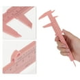 thumbnail image 3 of Unique Bargains 1 Pc Mini Regla de Medición de Cejas Regla de Doble Escala Herramienta de Medición 8.27"x2.91" Rosa, 3 of 6