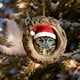 thumbnail image 1 of Adornos Navideños de Animales, Colgantes Planos de Acrílico Impresos En 2D | Adornos para Árbol de Navidad con Búho y Mapache | Adornos Colgantes Duraderos con Cuerda | Decoración Navideña para Árbol, 1 of 5