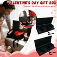 thumbnail image 3 of 2Pcs Valentine’s Day "I HEART U" Flower Gift Boxes, Large Letter-Shaped Gift Box with Ribbon, Fillable for Roses, Chocolates, Wedding, Bridal Shower,Anniversary,Birthday,Romantic Party Favors (Black), 3 of 9