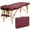 Burgundy, variant on Renwick 2 Sections Folding Adjustable Massage Bed with Headrest, Pink