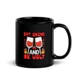 thumbnail image 2 of Black Glossy Mug, Eat  Drink And Be Ugly Wine   , M-7413 (11 oz), 2 of 3