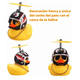 thumbnail image 2 of Kit Patito  Bloosom Pato Casco Hélice Decoración De Coche Bici Moto 4pzs Amarillo, 2 of 4