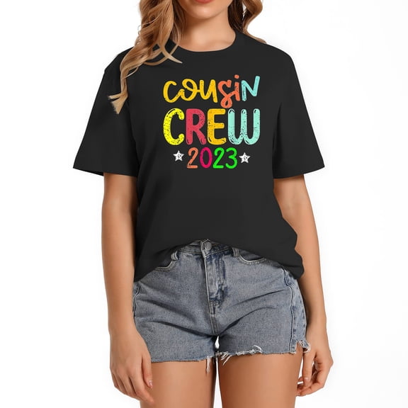 Cousin Crew 2023 Family Reunion Making Memories Women's Graphic T-shirts - Unique and Cool