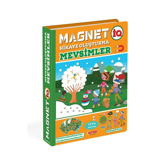 Magnetic Shapes for Creative Stories, Creative Improvement for Preschoolers, Homeschooling for Kids, Kindergarten and Pre-K Teaching Aids, Creative Stories - Seasons