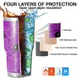 thumbnail image 7 of 30oz Cute Spider Web Halloween Pattern Tumblers Stainless Steel Tumbler with Lid and Straw,Vacuum Insulated Double Wall Travel Tumbler Cups Mug with Cleaning Brush for Coffee,Tea, 7 of 7