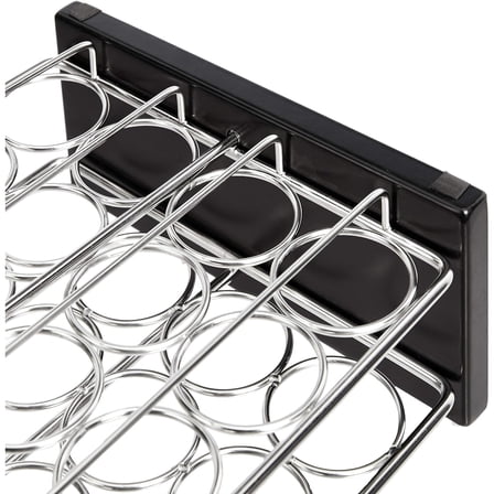 20 Jars Spice Organizer Rack, Silver