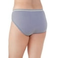 thumbnail image 3 of Fit for Me by Fruit of the Loom Women's Plus Heather Cotton Hi-Cut Panties - 5 Pack, 3 of 6