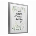 thumbnail image 2 of Stupell Industries French Country Wash Worries Away Leaves Gray Framed Print Under Glass, 13 x 16, by Lettered and Lined, 2 of 8