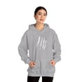 thumbnail image 6 of Effete Feline Claw Marks Scratch Unisex Heavy Blend™ Hooded Sweatshirt, 6 of 13