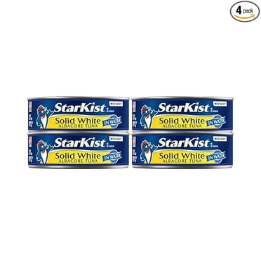 StarKist Solid White Albacore Tuna in Water, 5 oz Can, Pack of 4