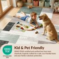 thumbnail image 4 of Design&I 6'x9' Washable Area Rug Oversized Skid-Resistant Patchwork Mid Abstract Grid Contemporary Interlocking Blocks for Living Room, Family Indoor, 4 of 7