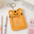 thumbnail image 3 of Cute Plush Photocard Holder Keychain Kpop Idol Clear Photo Sleeve Keychains Bus Cards Case Winter Warm ID Card Cover, 3 of 19