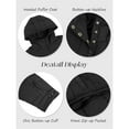thumbnail image 4 of Chaqueta Acolchada Oversize para Mujer, Estilo Dolman, con Capucha, Larga, Cálida y Estilo Top Negro XL, 4 of 7