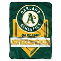 The Northwest Company Oakland Athletics 60" x 80" Home Plate Raschel Plush Blanket