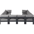 thumbnail image 3 of Meridian Furniture Nizuc Gris Sectionnel Modulaire de Patio Extérieur, 3 of 8