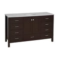 thumbnail image 3 of Horizon 60" Single Bathroom Vanity with Chocolate Cabinet and Engineered Carrara Top, 3 of 6