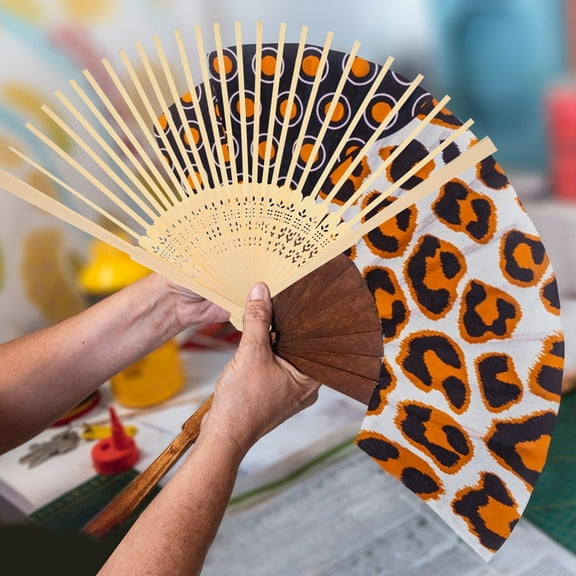 SEWOART Sewoart Foldable Fan Frame Light Yellow with Strong Wear Resistance