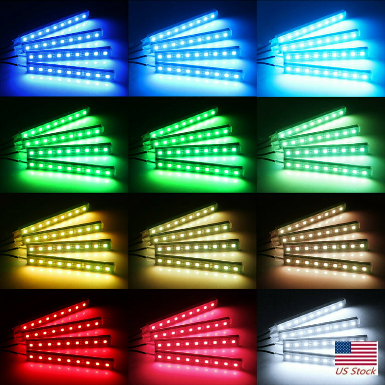 Accesorios Autos Luces LED Para Carro Coche exterior De Colores Decorativas  RGB