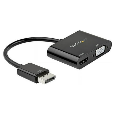 UPC: 0065030884419 | StarTech.com DisplayPort to HDMI VGA Adapter – 4K 60Hz – Multiport Video Converter for Mac & Windows – Male to Female (DP2VGAHD20)