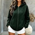 thumbnail image 2 of Women's Leopard Print Zip Up Long Sleeve Hoodie Oversized Casual Pullover With Pockets, Versatile Hooded Sweatshirt For Everyday Wear, 2 of 5