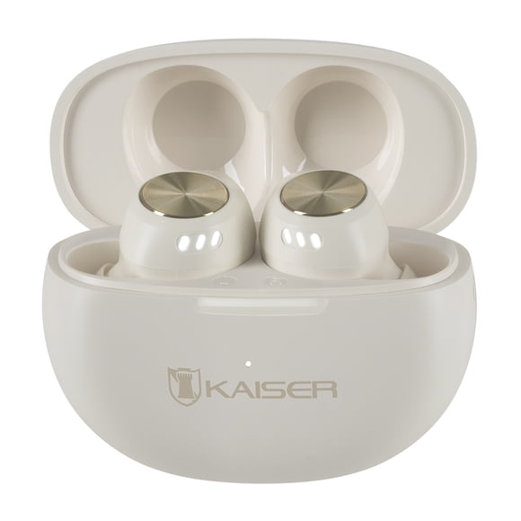 Audífonos Bluetooth Kaiser KTL-5004IV con Control Touch 16 horas Beige