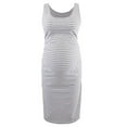 thumbnail image 2 of GXFC Women Maternity Summer Dress Casual Sleeveless Slim Midi Tank Dress Casual Stripe Bodycon for Pregnancy 2XL, 2 of 5